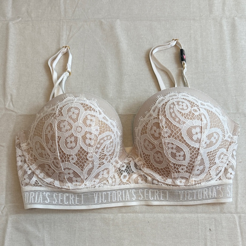Victoria's Secret White Lace Underwire Bra Size 32D